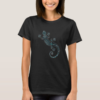 Camiseta Lagartixa Mandala Pintura Digital Ponto