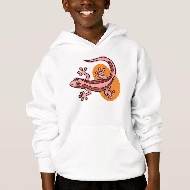 Camiseta Lagartixa Rosa Kids  (Frente)