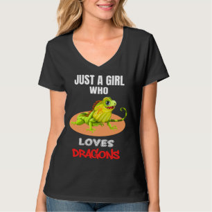 Camiseta Lagarto Apenas Uma Garota Que Ama Lagartos para La