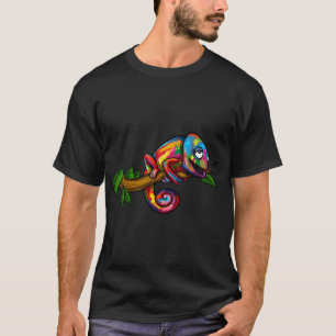 Camiseta Lagarto Arco-Íris Camaleão