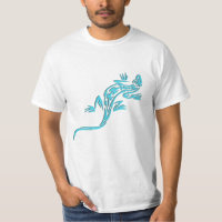 Lagarto azul tribal