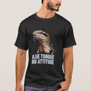 Camiseta Lagarto de Língua Azul Fã Língua Azul Grande Atitu