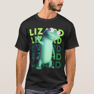 Camiseta Lagarto Estranho e Divertido Meme _ Animal Surreal