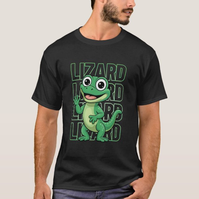 Camiseta Lagarto Fofo Engraçado (Frente)