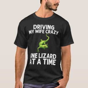 Camiseta Lagarto Legal Para Homens Pai Gecko Réptil Verde A