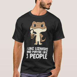 Camiseta Lagarto Réptil Eu Gosto de Lagartos E Talvez Goste