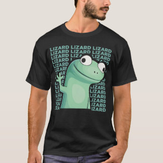 Camiseta Lagarto verde engraçado