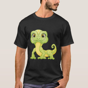 Camiseta Lagarto Verde Pequeno Iguana Répteis