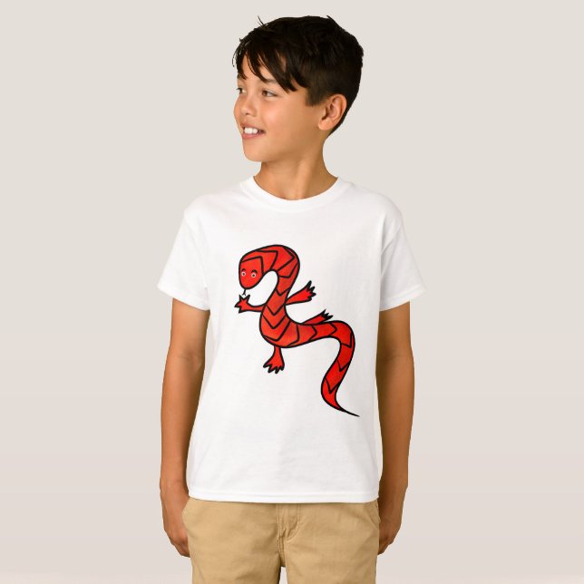 Camiseta Lagarto-vermelho (Frente Completa)
