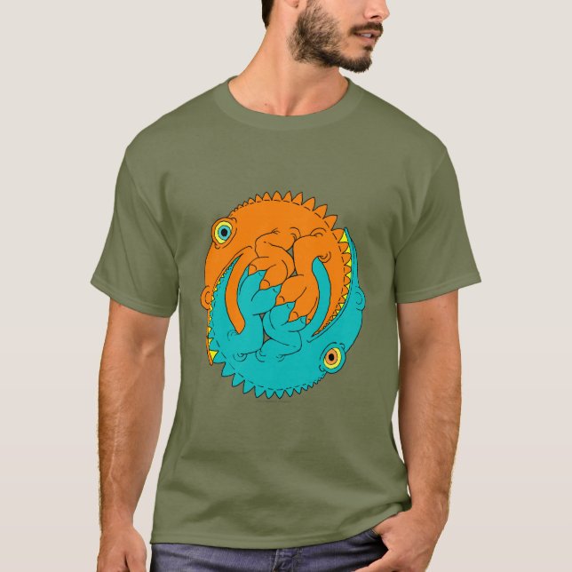 Camiseta Lagartos de Yin Yang (Frente)