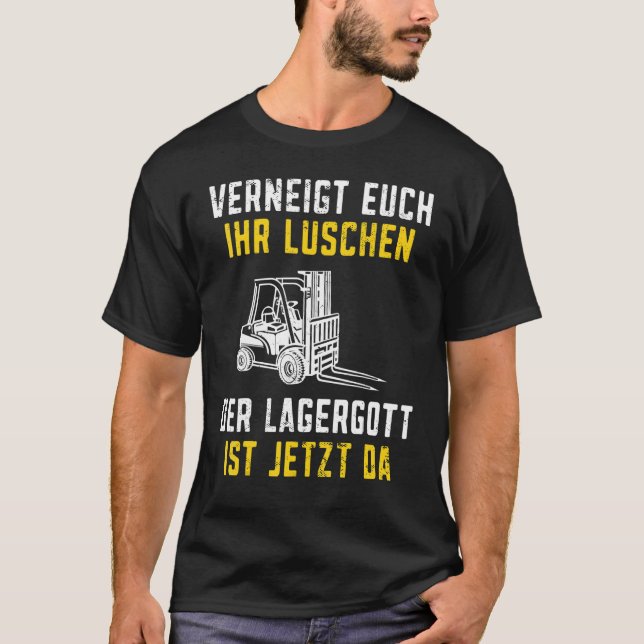 Camiseta Lagergott it jetzt da Stapler Funny Forklevantt Dr (Frente)