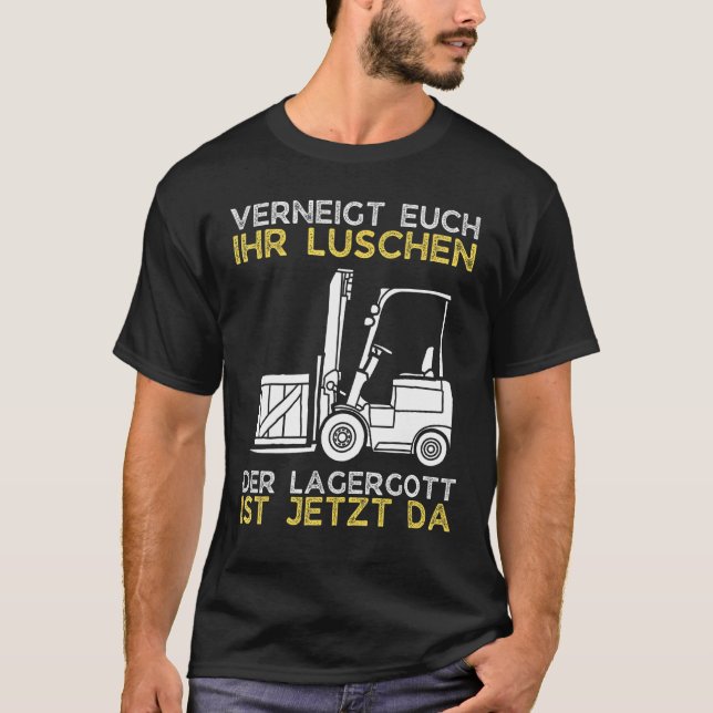 Camiseta Lagergott it jetzt da Stapler Funny Forklevantt Dr (Frente)