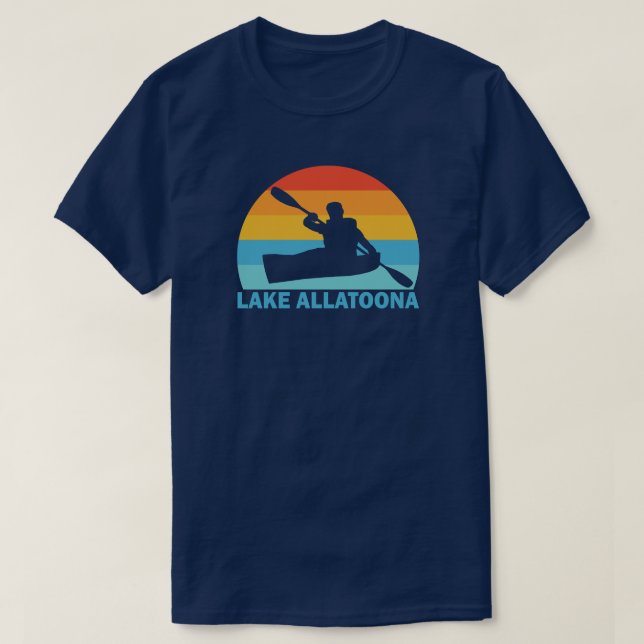 Camiseta Lago Allatoona Georgia Kayak (Frente do Design)