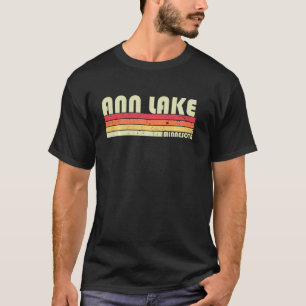 Camiseta Lago Ann Minnesota Piada Pesca Acampamento Verão