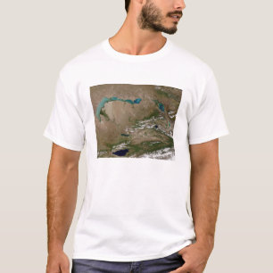 Camiseta Lago Balkhash em Kazakhstan oriental