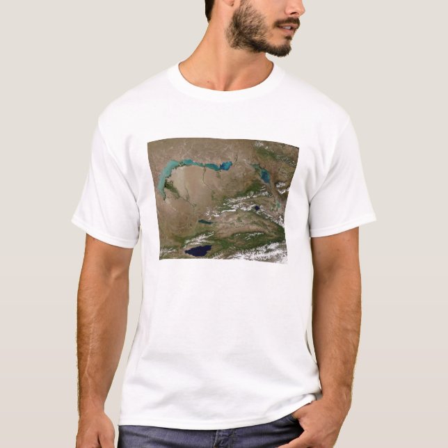 Camiseta Lago Balkhash no leste do Cazaquistão (Frente)