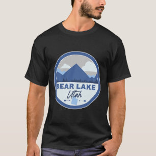 Camiseta Lago Bear Utah Ut Montanhas Insígnia Caminhada Lem