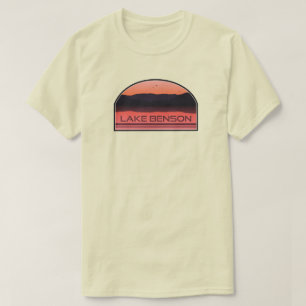 Camiseta Lago Benson North Carolina Red Sunrise