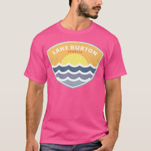Camiseta Lago Burton Georgia GA Vacinação Sunset Souvenir P