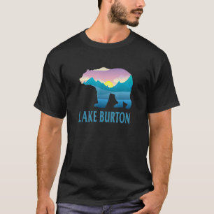 Camiseta Lago Burton Montanha Púrpura Definição Sun Urar Na