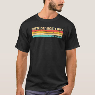 Camiseta Lago Butte Des Morts Wisconsin Pesca Acampamento