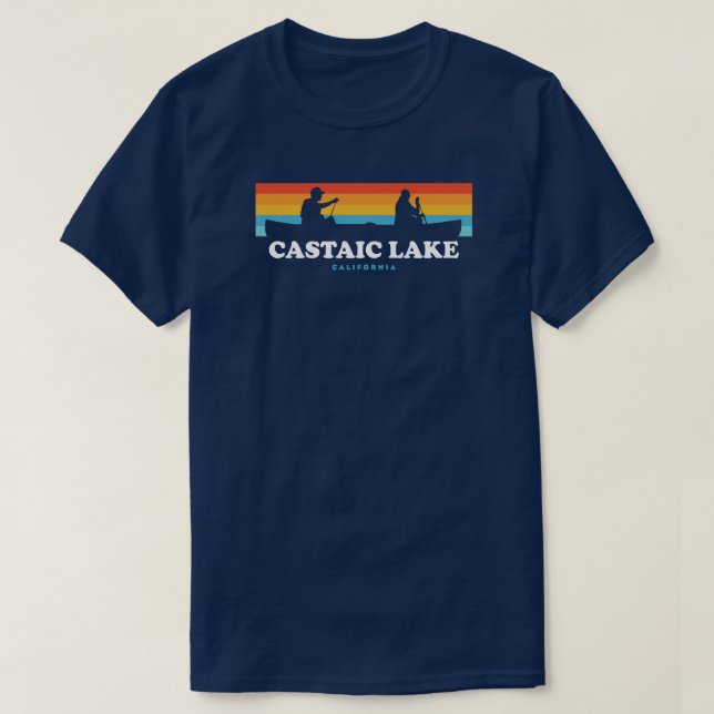 Camiseta Lago Castaic Canoa Califórnia (Frente do Design)