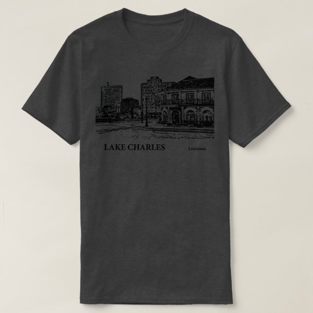 Camiseta Lago Charles Louisiana TShirt - 3 (Frente do Design)