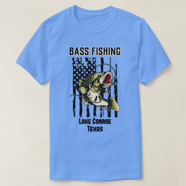Camiseta Lago Conroe Texas (Frente do Design)