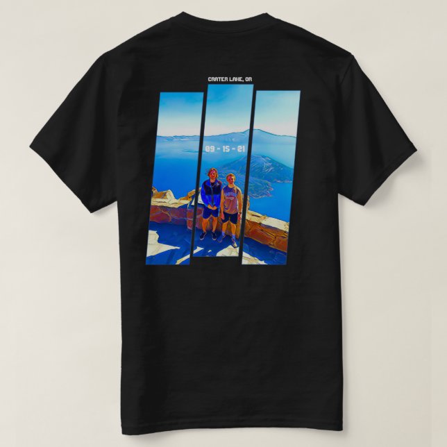 Camiseta Lago Crater de Elijah (Verso do Design)