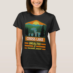 Camiseta Lago Cross isento de salga e tubarões