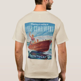 Camiseta Lago Cumberland Kentucky Vintage Boat Back Impress