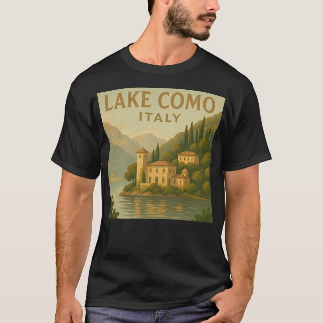 Camiseta Lago de Como Itália (Frente)
