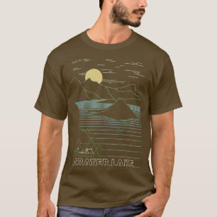 Camiseta Lago de Cratera Linear Parque Nacional Arte