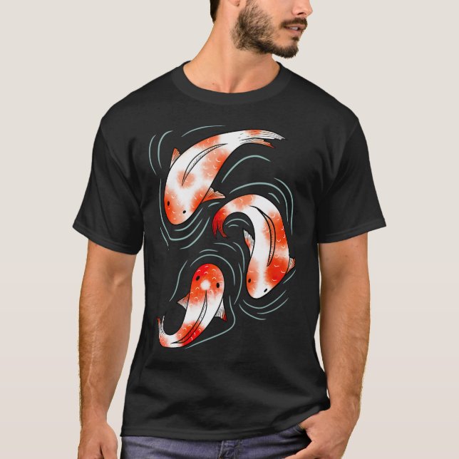 Camiseta Lago de Peixes Koi (Frente)