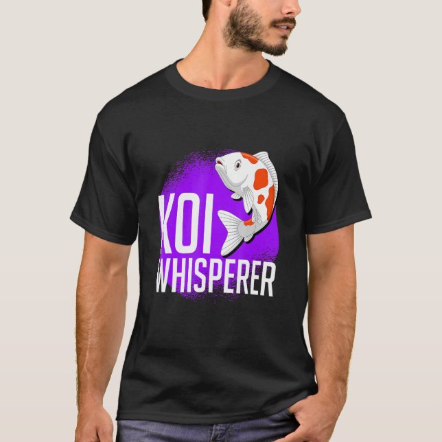 Camiseta Lago de Peixes Koi Murmurante (Frente)