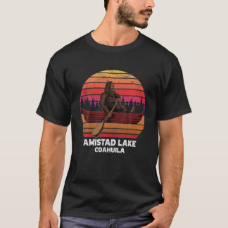Camiseta Lago de Pesca Bigfoot Canoeing Amistad