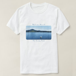 Camiseta Lago de Pontoon de Roupa de Barcos Coloridos Perso
