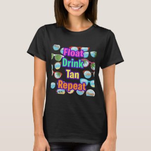 Camiseta Lago de Praia de Verão de Praia de Tan-Drink