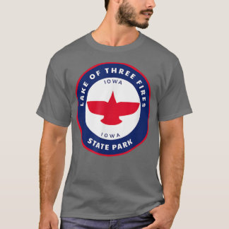 Camiseta Lago de Três Incêndios State Park Iowa IA Vacement