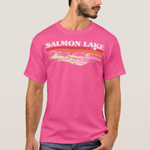 Camiseta Lago de Vacinação do Barco de Pesca Lago de Salmão