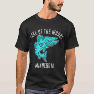 Camiseta Lago de Woods Minnesota Walleye Fisheries