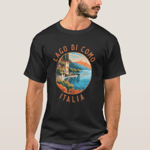 Camiseta Lago di Como Italia Distante Circular Vintage