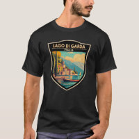 Lago di Garda Italia Viagem Art Vintage