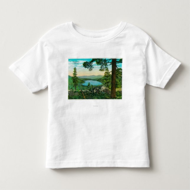 Camiseta Lago Donner, Califórnia de Ridge (Frente)