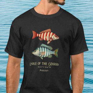 Camiseta Lago dos Ozarks Missouri peixes