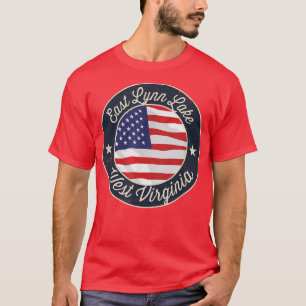 Camiseta Lago East Lynn - Patriótico Virgínia Ocidental Sou