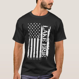 Camiseta Lago Erie Estados Unidos se afundou com bandeira d