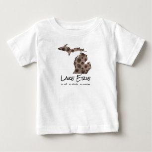 Camiseta Lago Erie - humor - design de pedras de Petoskey