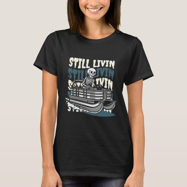 Camiseta Lago Esqueleto - Barco Pontão  (Frente)