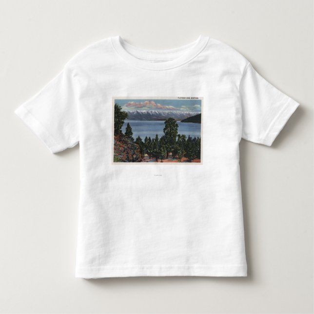 Camiseta Lago Flathead, Montana (Frente)